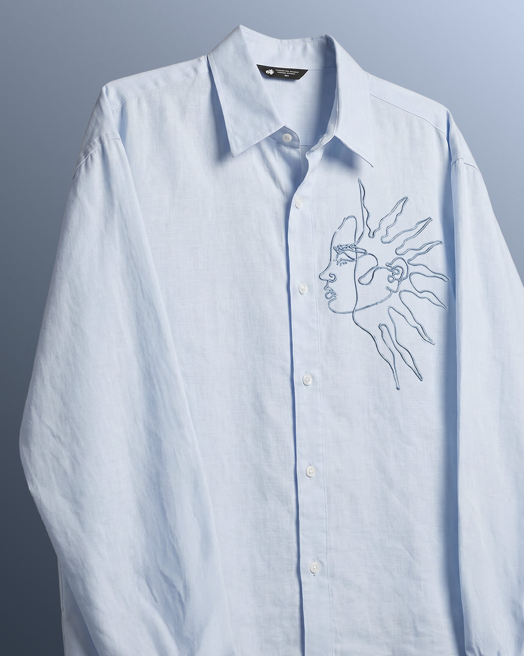 Day And Night Linen Striped Shirt