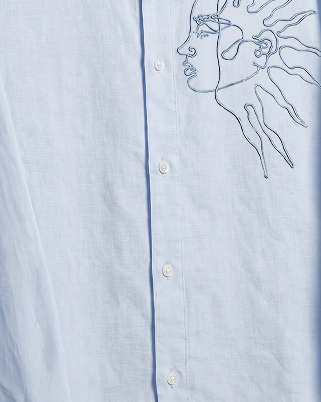 Day And Night Linen Striped Shirt