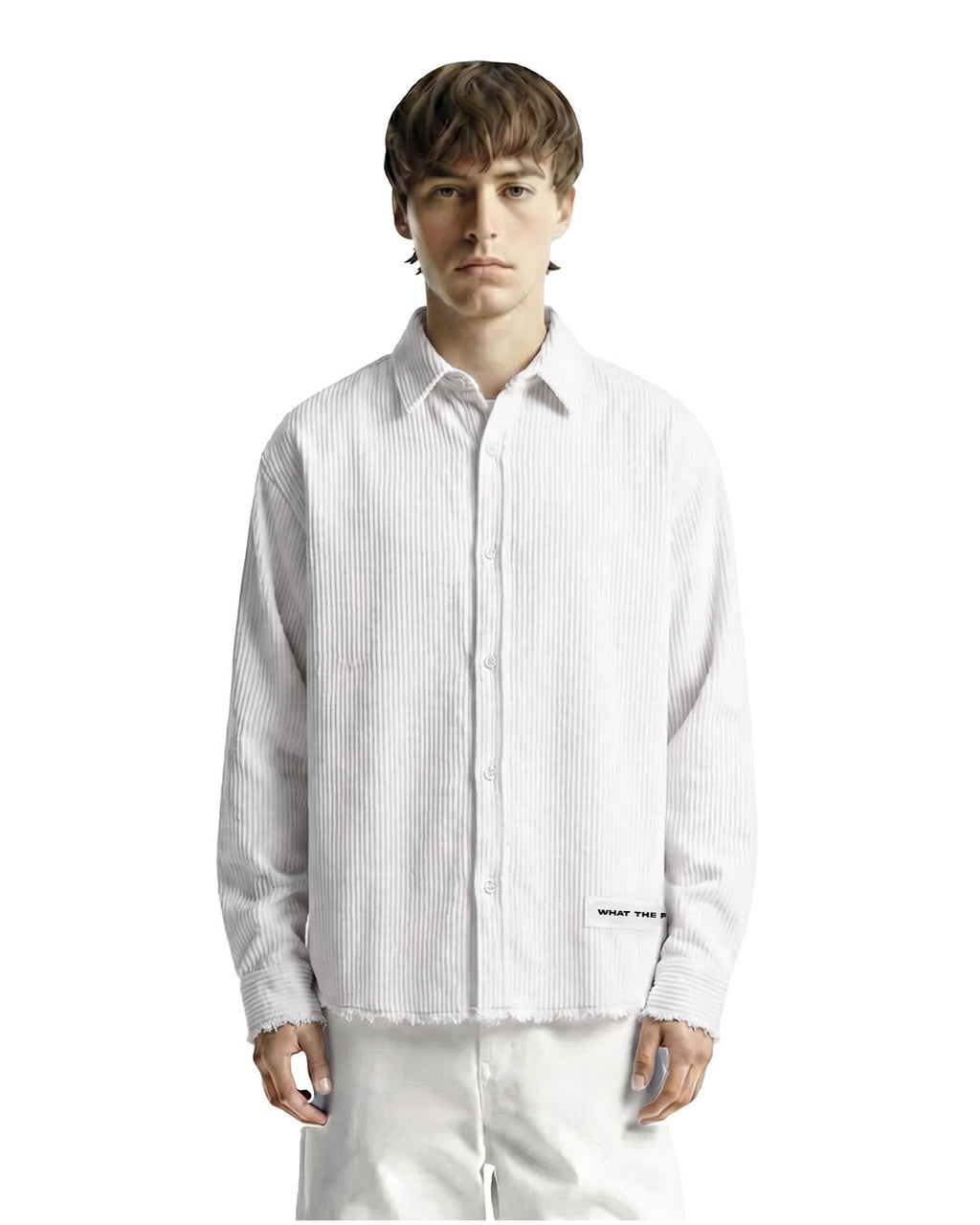 Flow State White Ribbed Shirt